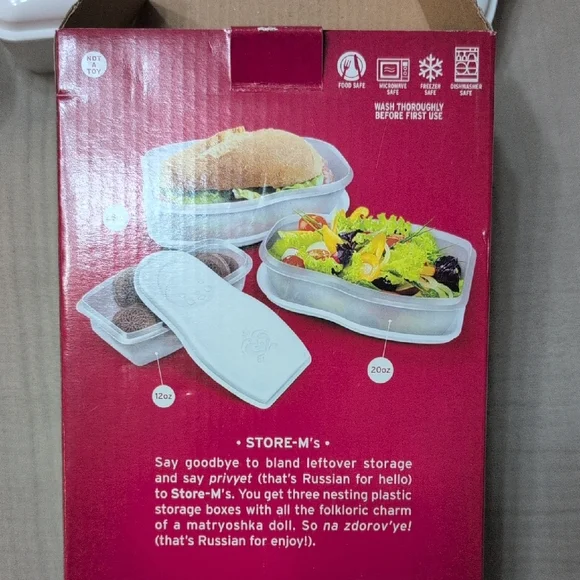 Fred Store-M's White Matryoshka Containers - Picture 3 of 4